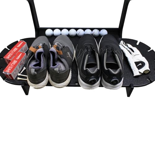 TRAPSKI Golf Bag Wall Rack Storage Organizer Black