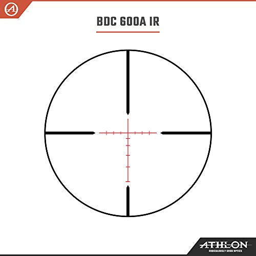 Athlon Optics Midas HMR Riflescope 2.5-15x50 30mm BDC600A IR Reticle Black