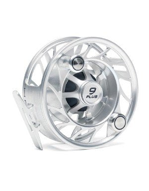 Fin-Atic Hatch Outdoors Finatic 9 Plus Machined Fly Fishing Reel Clear and Black