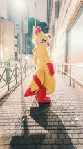 FurryMascot Yellow Cat Fursuit Fullsuit Teen Custom Costume
