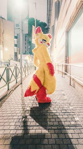 FurryMascot Yellow Cat Fursuit Fullsuit Teen Custom Costume