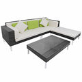 Xinxinxiang 4 Piece Patio Set with Cushions Black