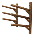 Log Kayak Rack 3 Place SUP and Surfboard Wall-Mounted Rack Canyon Brown