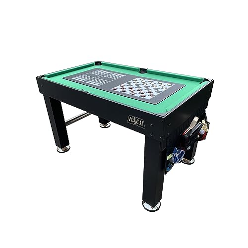 KICK Decagon 55" 10-in-1 Multi-Game Table Black