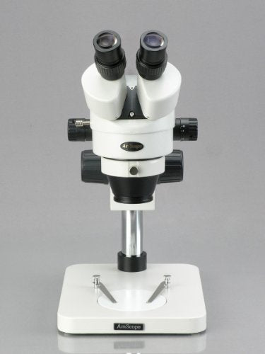 AmScope Professional Binocular Stereo Zoom Microscope WH10x 7X-45X 6W LED
