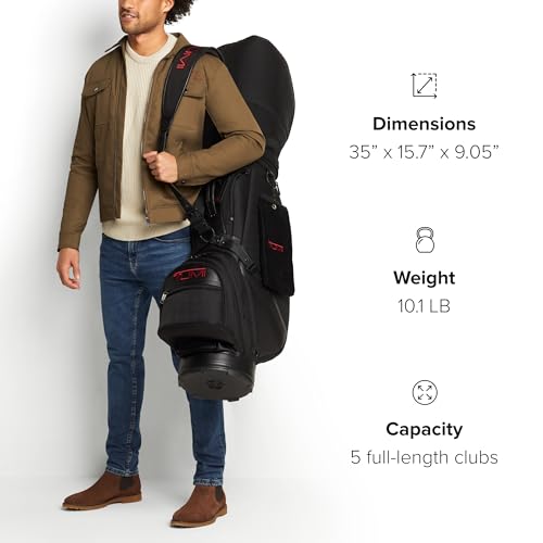 TUMI Mens Alpha Golf Bag Black