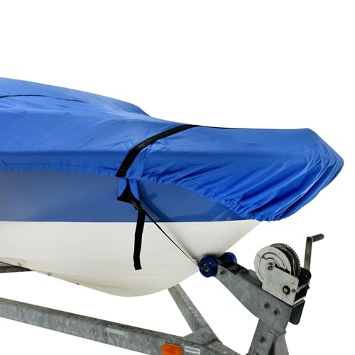 Budge American Flagship Ripstop Boat Cover, Fits Center Console V-Hull Boats 20'-22' Long, Blue