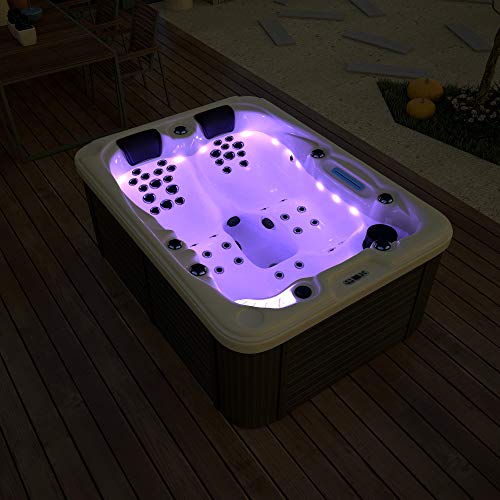 MCP-Distributions Outdoor Hydrotherapy Hot Tub SPA 51 Jets 23 LED Lights