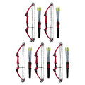 GENESIS Archery Compound Bow Kit Left-Handed Adjustable Draw Length 15"-30" & Weight 10-20 lbs Red