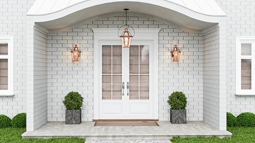 Quoizel Burdett 1-Light Outdoor Wall Lantern Aged Copper