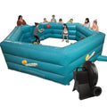 SCS Direct Inflatable Gaga Ball Pit 15' Court with Electric Air Pump Blue
