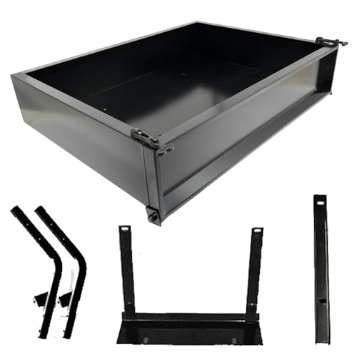 Performance Plus Carts Yamaha Golf Cart Black Steel Utility Cargo Box Kit