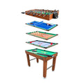 KICK Hexad 48″ 6-in-1 Multi Game Table Brown