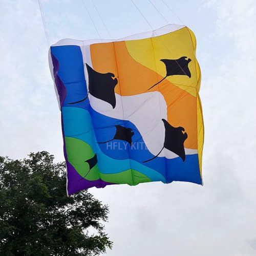Yingfeida HFLY Giant Ray Pilot Kite 16 SQ.M Ripstop Nylon for Adults