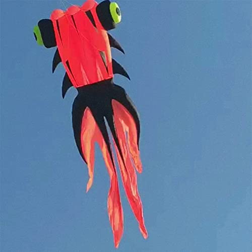 TiffyDance 36ft Goldfish Kite Inflatable Easy Flying Orange