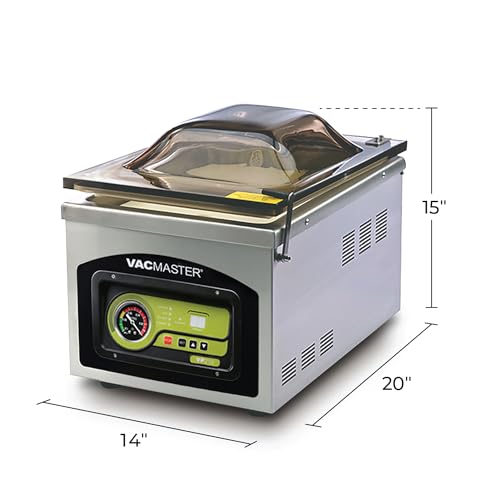 Vacmaster VP210 Maintenance-Free Chamber Vacuum Sealer Stainless Steel Silver