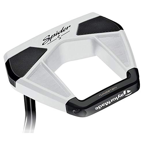 TaylorMade Spider S Putter Chalk White Finish Left Hand 34 Inch Shaft Navy Black