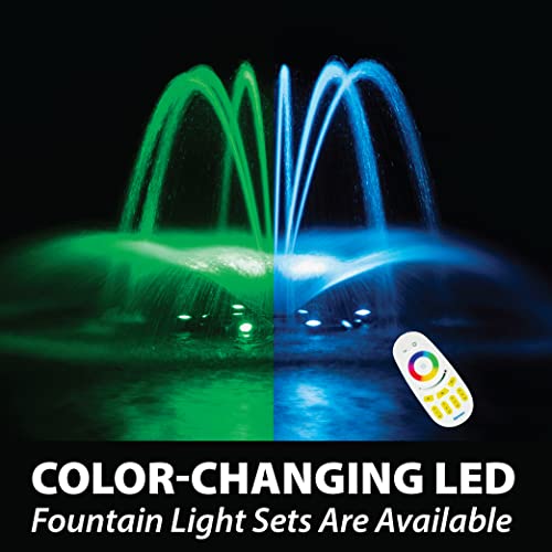 Airmax EcoSeries Floating Fountain Kit with 1/2 HP Pump and Nozzles Blue