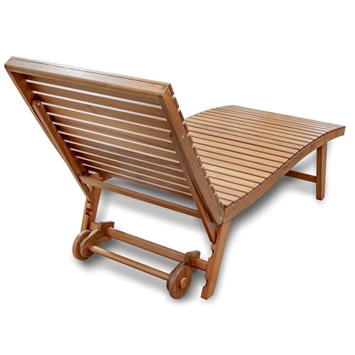 Whitecap Teak Pool Lounge Chair Brown