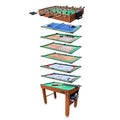 KICK Defender 48" 10-in-1 Multi-Game Table (Brown) by KICK