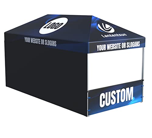 LANTENTSUN 10X20ft Custom Pop Up Canopy Tent Kit with Walls and Frame - Custom Color