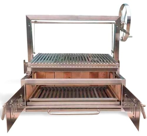 SDI Factory Direct Built In Stainless Steel Outdoor Charcoal BBQ Parrilla Santa Maria Grill Spit Stainless Steel