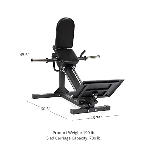 Titan Fitness Plate-Loaded Linear Hack Squat Press Machine