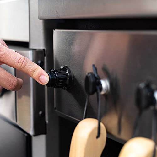 Lifetime Gas Grill and Wood Pellet Smoker Combo with WiFi and Bluetooth Control Black & Silver