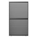 Kaimei Aluminum Shutter Wall Louver Grille for Pergola 1/3 Coverage 13ft Black