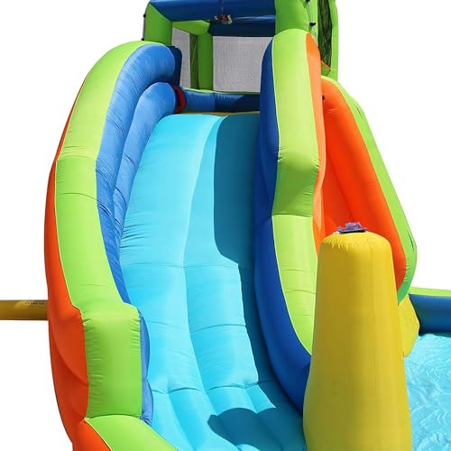 BANZAI Gushing Geyser Inflatable Water Park Multicolor