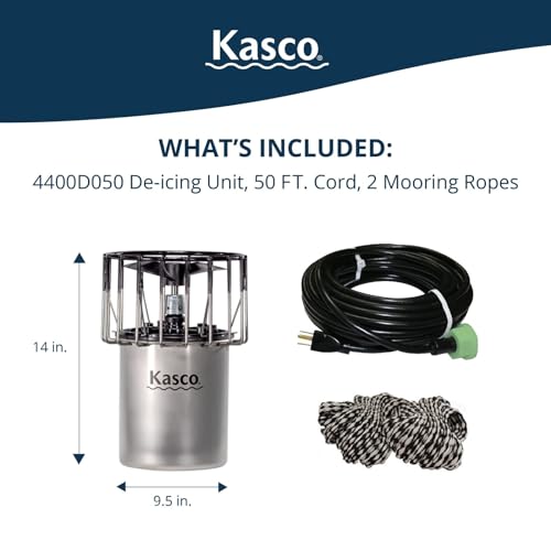Kasco 1 HP Lake & Pond De-icer 120V Black
