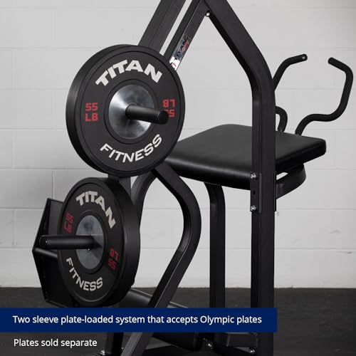 Titan Fitness Plate-Loaded Kickback Glute Machine 33 LB Capacity
