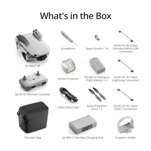 DJI Mini 2 SE Fly More Combo Drone Renewed Gray