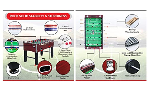 KICK Royalton 55" Foosball Table Red