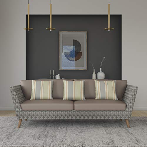 Brampton Wylam 4-Piece Indoor Conversation Set Wicker Brown