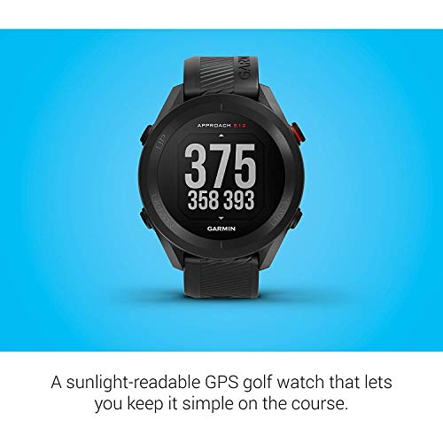 Garmin Approach S12 GPS Golf Watch Black Bundle