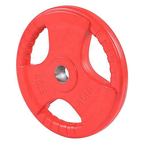 French Fitness Rubber Grip Olympic Plate Set 450 lbs (New)