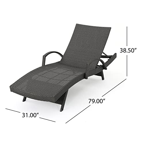 Christopher Knight Home Salem Chaise Lounge Set, 2-Piece Brown