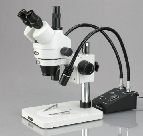 AmScope Trinocular Stereo Zoom Microscope 3.5X-90X White