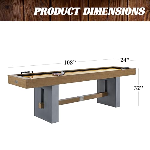 Barrington Billiards Urban Shuffleboard Table Gray/Brown