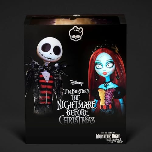 Monster High Skullector Jack and Sally Doll Set Multicolor