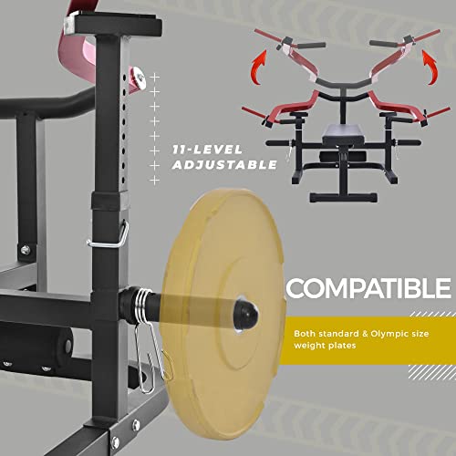 KOZYSFLER Weight Chest Press Bench Red