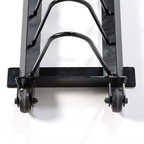 Power Systems Horizontal Plate Rack with Handle and Wheels Black