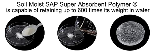 SOIL MOIST SAP Super Absorbent Polymer Garden and Lawn Soil Treatment White