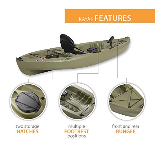 Lifetime Tamarack Angler Sit-On-Top Kayak Olive