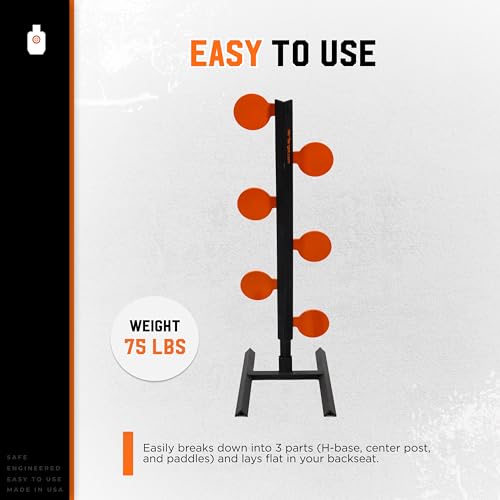 Mr Target AR500 Dueling Tree Reactive Shooting Target Orange