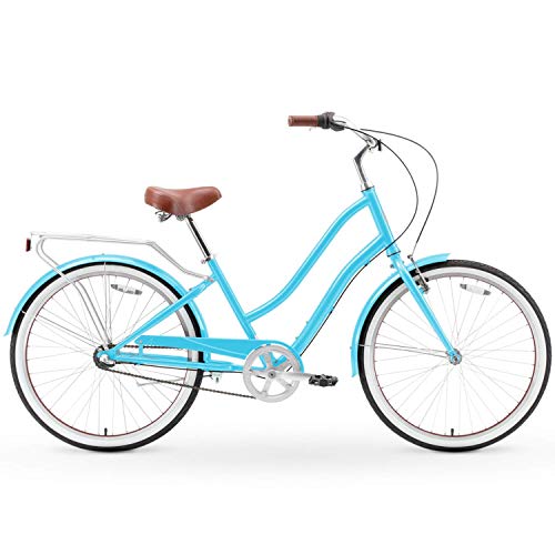 sixthreezero EVRYjourney Steel Women's Step-Through Touring Hybrid Bike Teal