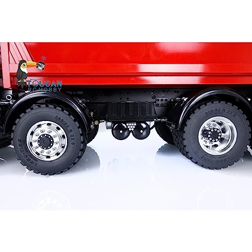 TOUCAN RC HOBBY Lesu 8X8 Hydraulic Rc Dumper Truck Model Red