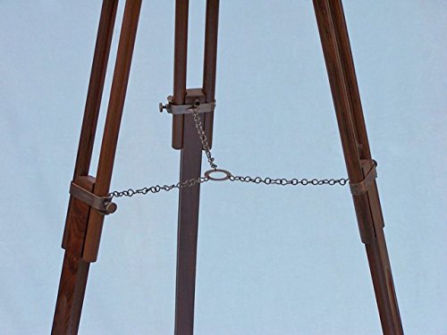 Handcrafted Nautical Decor Floor Standing Antique Copper Telescope 60