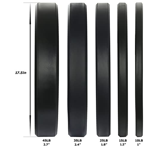 Zoomster Olympic Bumper Weight Plate 260LB Black